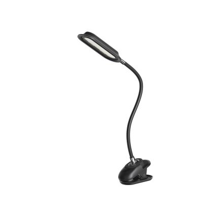 LED+CCT fényerőszabályozható csíptetős asztali lámpa CLIP LED/7,5W/230V 3000/4200/5000K fekete