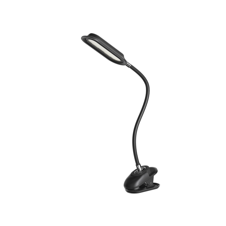LED+CCT fényerőszabályozható csíptetős asztali lámpa CLIP LED/7,5W/230V 3000/4200/5000K fekete