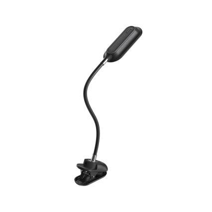 LED+CCT fényerőszabályozható csíptetős asztali lámpa CLIP LED/7,5W/230V 3000/4200/5000K fekete
