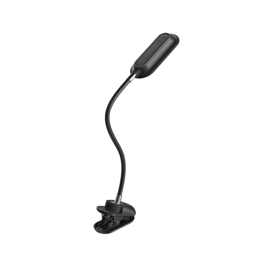 LED+CCT fényerőszabályozható csíptetős asztali lámpa CLIP LED/7,5W/230V 3000/4200/5000K fekete