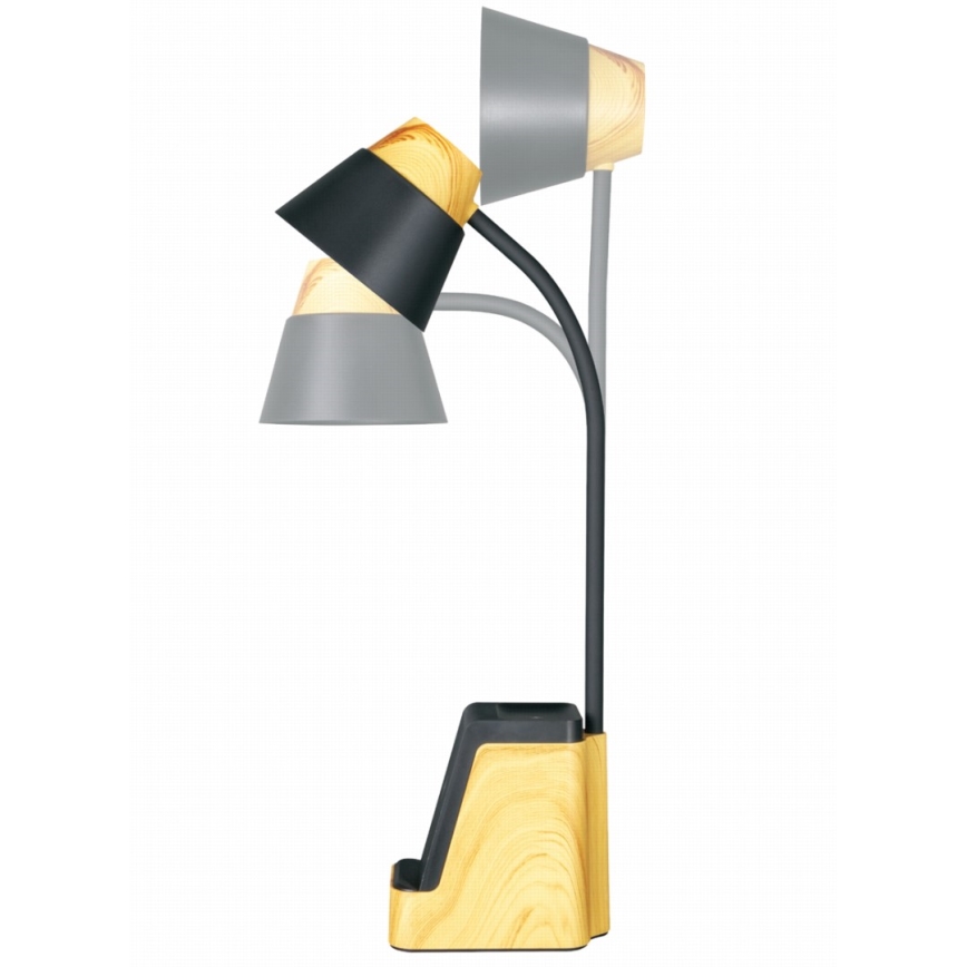 LED+CCT fényerőszabályozható asztali lámpa QI vezeték nélküli töltéssel IDEAL LED/8W/230V 2700/4000/5000K bézs