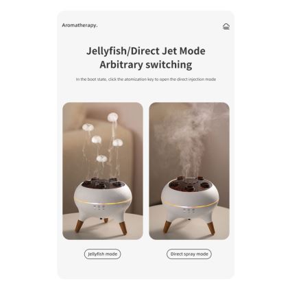 Immax 09104L - Aroma diffúzor és légnedvesítő JELLYFISH LED/11W/5V
