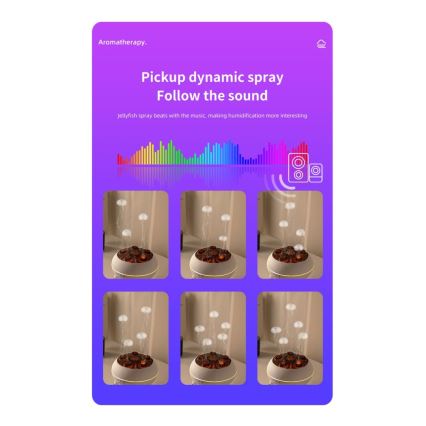 Immax 09104L - Aroma diffúzor és légnedvesítő JELLYFISH LED/11W/5V