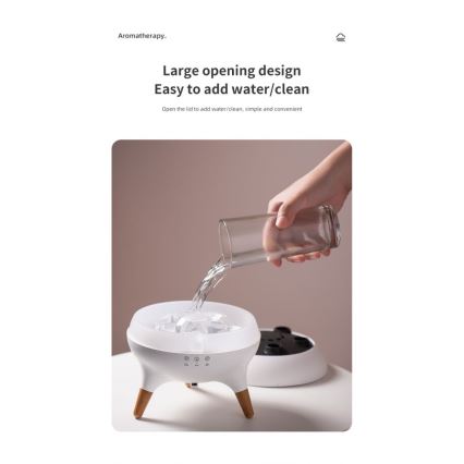 Immax 09104L - Aroma diffúzor és légnedvesítő JELLYFISH LED/11W/5V