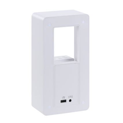 CALM LED asztali lámpa ébresztővel és töltőfunkcióval LED/3,5W/5V