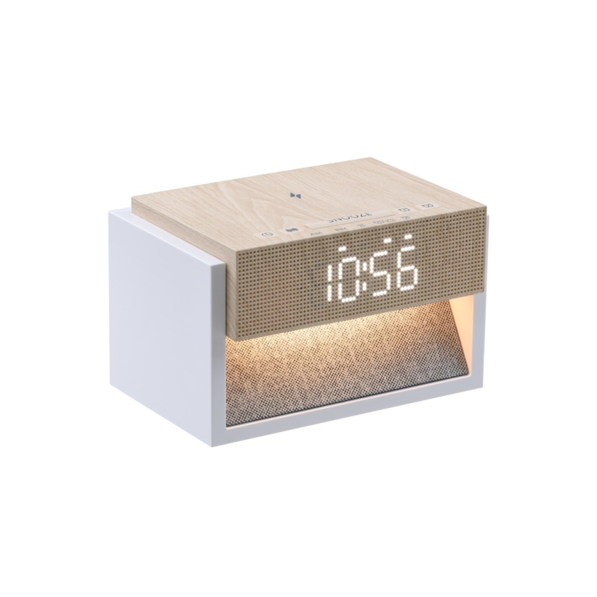 LED asztali lámpa ébresztővel és töltéssel CALM LED/1,2W/5V