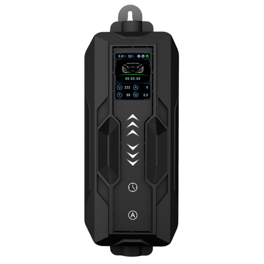 Immax - Hordozható EV töltő elektromos autókhoz AC Type 2 16A/380V 11 kW + 230V dugó, 5 m kábel, Tuya Wi‑Fi