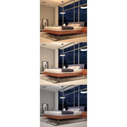 Immax NEO 07020L - LED dimmelhető csillár zsinóron távirányítással AGUJERO LED/30W/230V Tuya