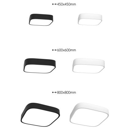 Immax NEO 07039L - LED dimmelhető mennyezeti lámpa RECUADRO LED/56W/230V Tuya + távirányító