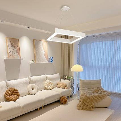 Immax NEO 07071L - LED dimmelhető függeszték kábellel CANTO LED/60W/230V 80x80 cm Tuya + távirányító