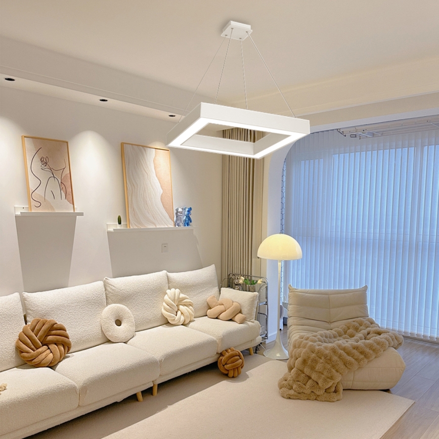Immax NEO 07071L - LED dimmelhető függeszték kábellel CANTO LED/60W/230V 80x80 cm Tuya + távirányító