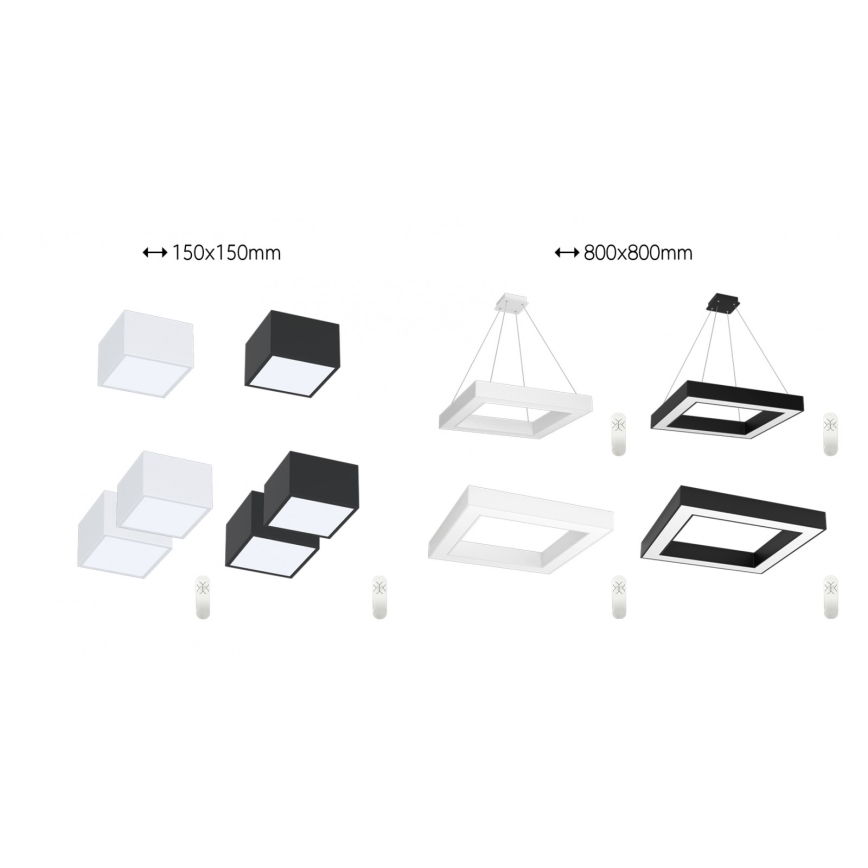Immax NEO 07074L-15 - LED Dimmelhető lámpa CANTO LED/12W/230V fekete Tuya