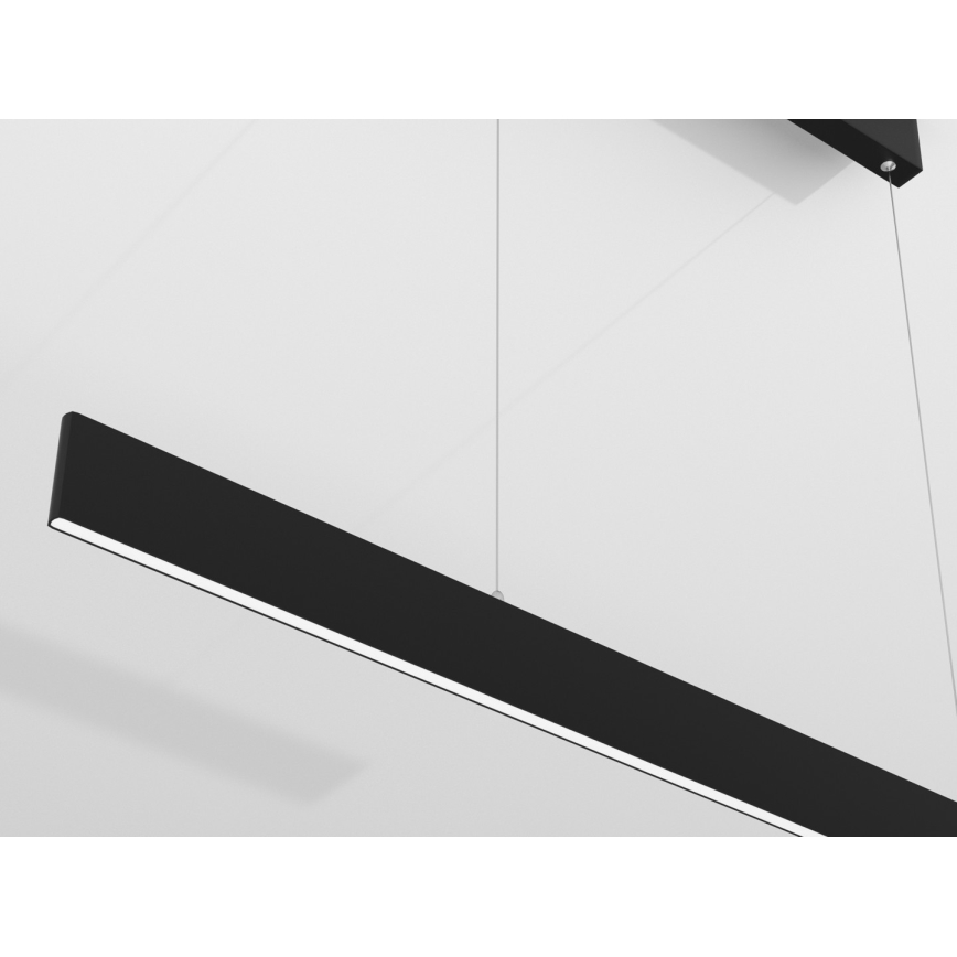 Immax NEO 07076L - Fekete LED dimmelhető függeszték kábellel LISTON LED/18W/230V Tuya + távirányító