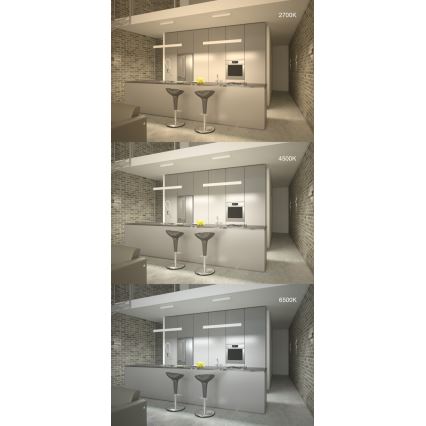Immax NEO 07085L - LED Fali Lámpa Dimmelhető LISTON LED/8W/230V Tuya Fehér + Távirányító