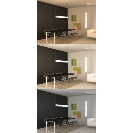 Immax NEO 07103L - LED dimmelhető függeszték BAMBOOS LED/45W/230V 135 cm Tuya + távirányítóval