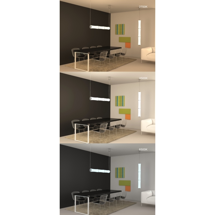 Immax NEO 07103L - LED dimmelhető függeszték BAMBOOS LED/45W/230V 135 cm Tuya + távirányítóval