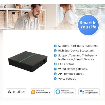 Immax NEO 07117-5 - Okos MATTER BRIDGE Zigbee 3.0 230V Tuya Wi-Fi