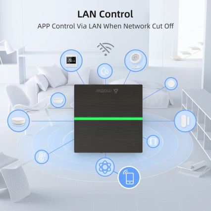 Immax NEO 07117-5 - Okos MATTER BRIDGE Zigbee 3.0 230V Tuya Wi-Fi
