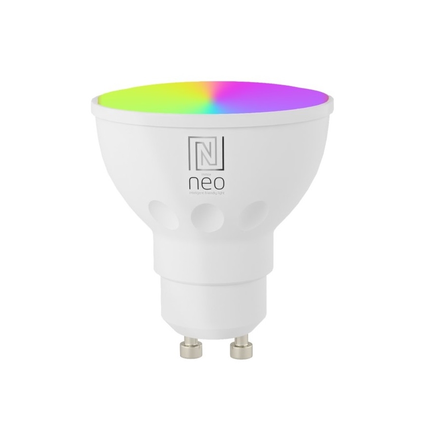 Immax NEO 07118B-2 - LED RGB+CCT kültéri állítható fényerejű fali spotlámpa PARED 1xGU10/5,5W/230V Wi-Fi Tuya IP65