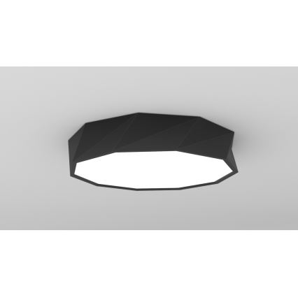 Immax NEO 07130-B60 - LED SMART Dimmelhető mennyezeti lámpa DIAMANTE fekete LED/43W/230V + távirányítás 60cm Tuya ZigBee