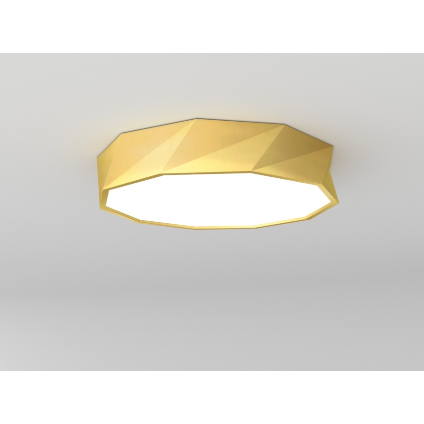 Immax NEO 07132-G60- LED SMART Fényerőszabályozható mennyezeti lámpa DIAMANTE LED/43W/230V arany 60 cm Tuya ZigBee + távirányító