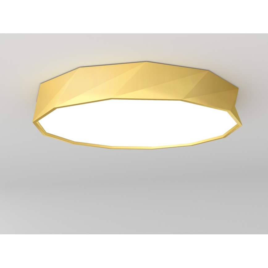 Immax NEO 07132-G80 - LED SMART Fényerőszabályozható mennyezeti lámpa DIAMANTE LED/60W/230V arany 80 cm Tuya ZigBee + távirányító