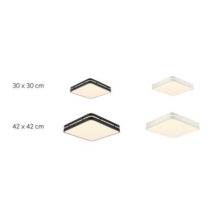 Immax NEO 07154-B42 - LED Dimmelhető mennyezeti lámpa NEO LITE PERFECTO LED/48W/230V Wi-Fi Tuya fekete + távirányító