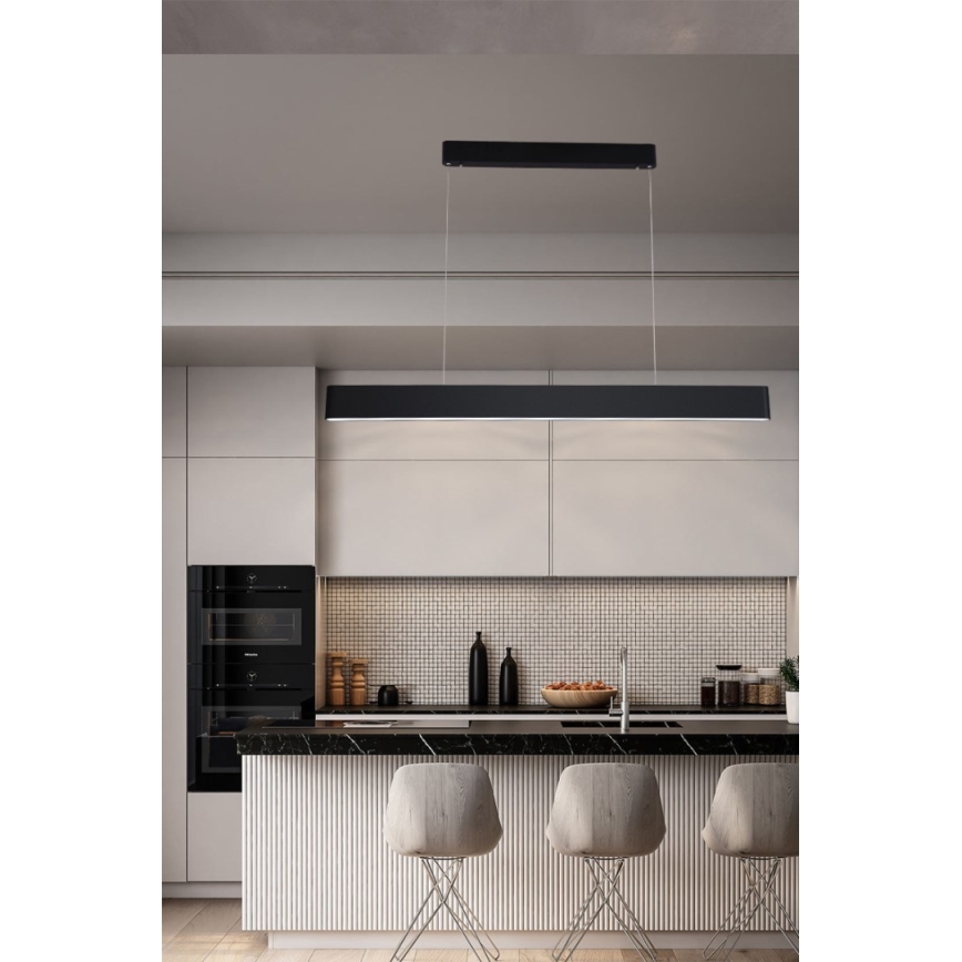 Immax NEO 07157-B120X - LED RGB+CCT Dimmelhető csillár zsinóron MILANO LED/40W/230V Tuya fekete