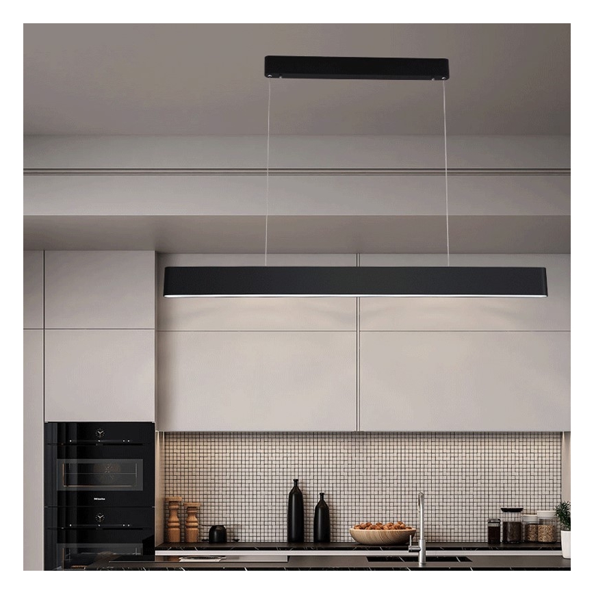 Immax NEO 07157-B120X - LED RGB+CCT Dimmelhető csillár zsinóron MILANO LED/40W/230V Tuya fekete