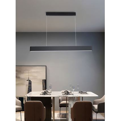 Immax NEO 07157-B120X - LED RGB+CCT Dimmelhető csillár zsinóron MILANO LED/40W/230V Tuya fekete