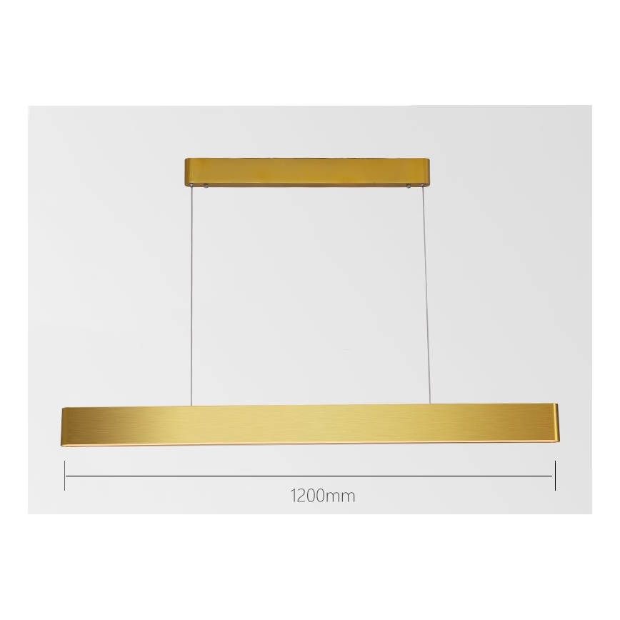 Immax NEO 07157-G120X - LED RGB+CCTW Dimmelhető csillár zsinóron MILANO LED/40W/230V Tuya arany