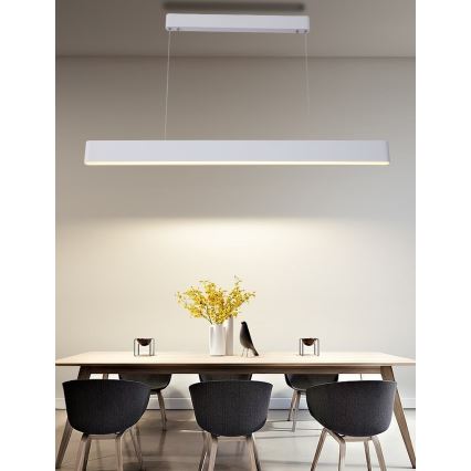Immax NEO 07157-W120X - LED RGB+CCT dimmelhető MILANO függeszték kábelre LED/40W/230V Tuya fehér