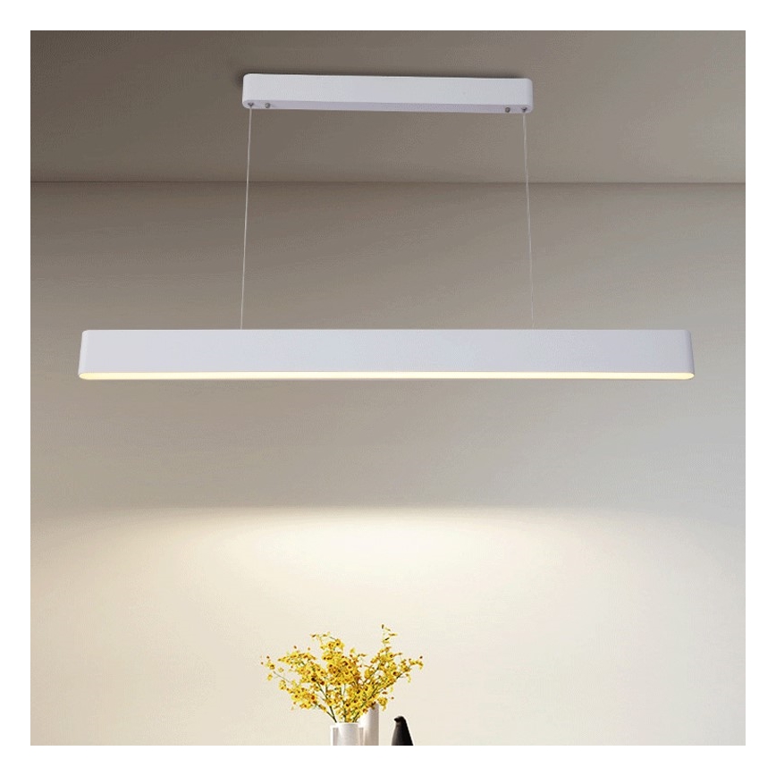 Immax NEO 07157-W120X - LED RGB+CCT dimmelhető MILANO függeszték kábelre LED/40W/230V Tuya fehér