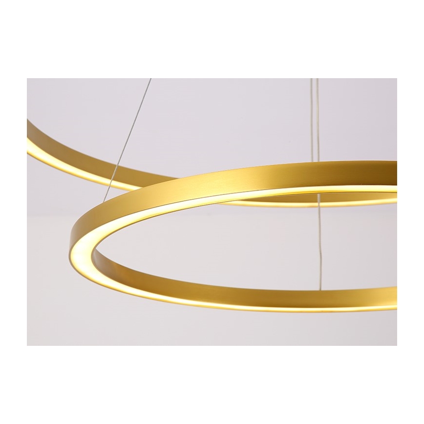 Immax NEO 07159-G80-60 - LED Dimmelhető csillár zsinóron FINO LED/93W/230V Tuya arany + távirányító