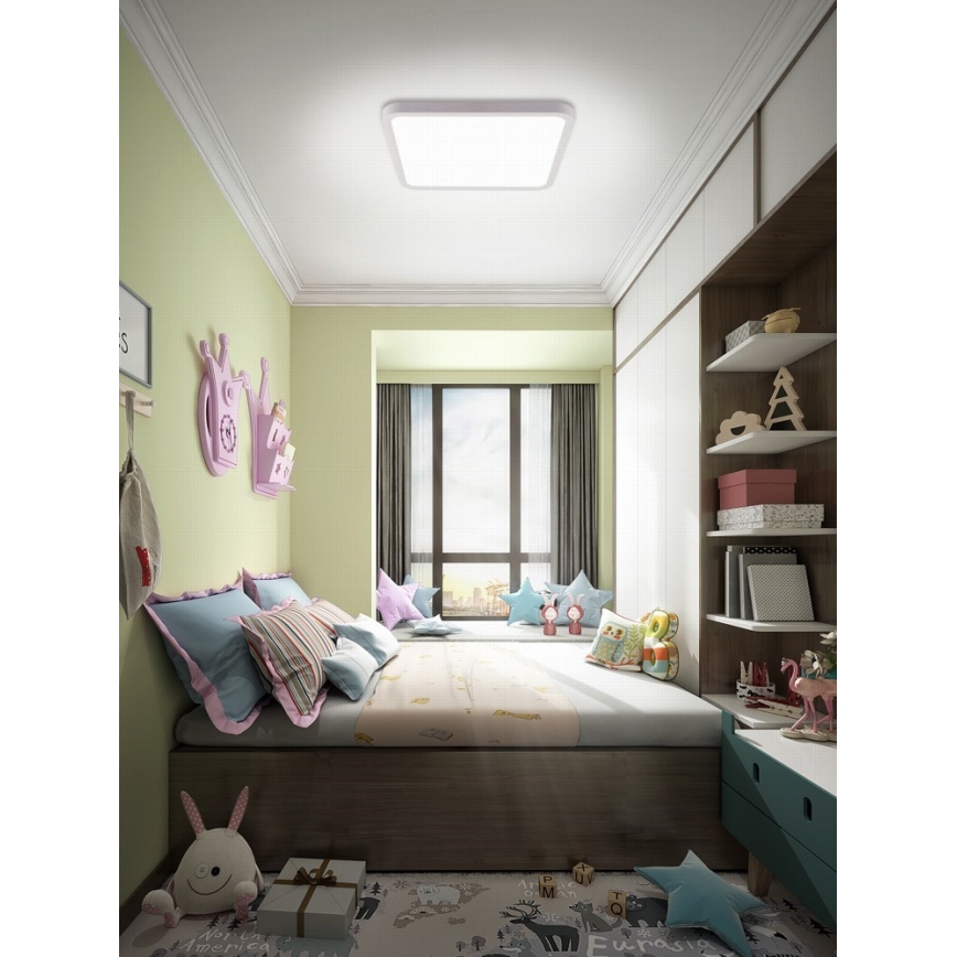 Immax NEO 07168-W40 - LED RGB+CCT Dimmelhető mennyezeti lámpa NEO LITE TUDO LED/50W/230V Wi-Fi Tuya fehér + távirányítás