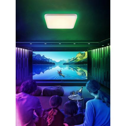 Immax NEO 07168-W40 - LED RGB+CCT Dimmelhető mennyezeti lámpa NEO LITE TUDO LED/50W/230V Wi-Fi Tuya fehér + távirányítás