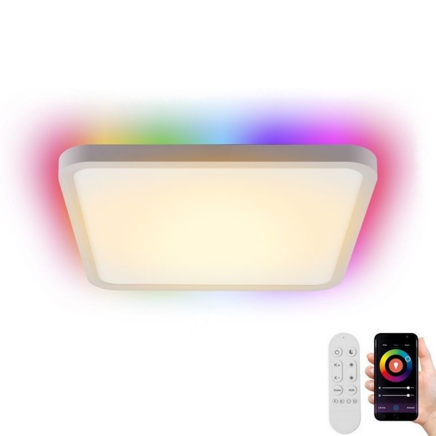 Immax NEO 07168-W40 - LED RGB+CCT Dimmelhető mennyezeti lámpa NEO LITE TUDO LED/50W/230V Wi-Fi Tuya fehér + távirányítás