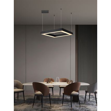 Immax NEO 07173L - LED dimmelhető csillár zsinóron CANTO LED/60W/230V fekete Tuya + távirányítás