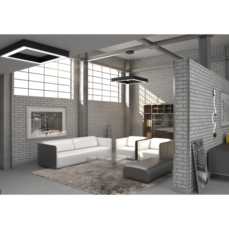 Immax NEO 07173L - LED dimmelhető csillár zsinóron CANTO LED/60W/230V fekete Tuya + távirányítás