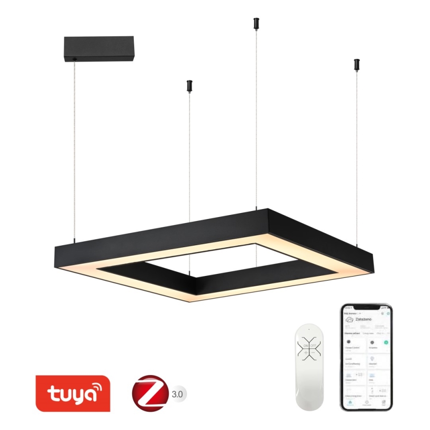 Immax NEO 07173L - LED dimmelhető csillár zsinóron CANTO LED/60W/230V fekete Tuya + távirányítás