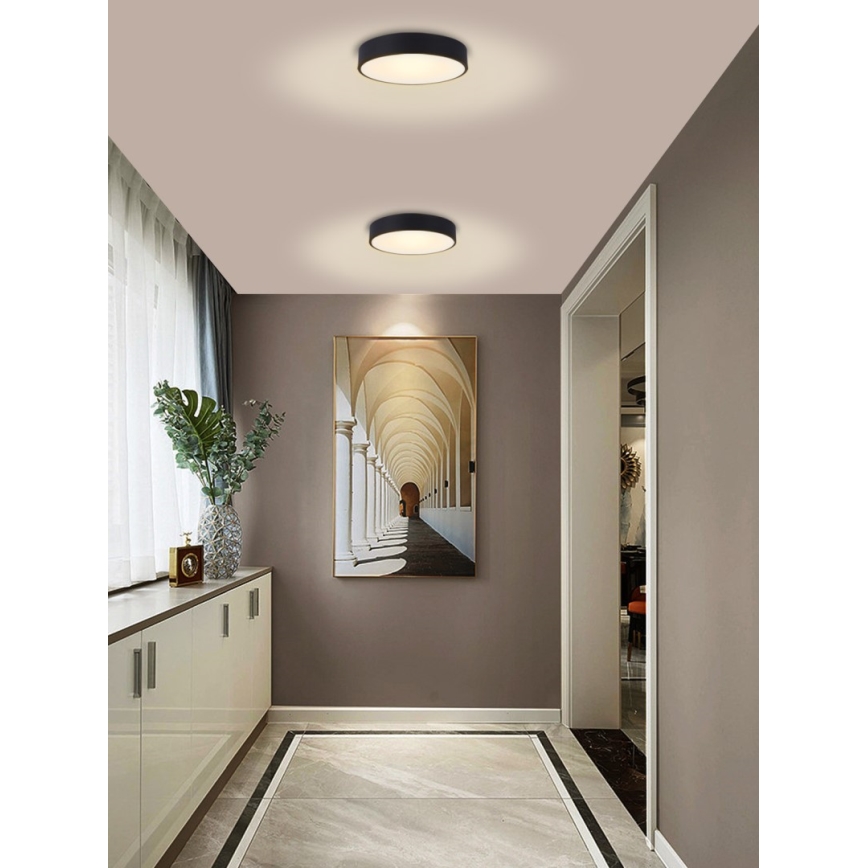 Immax NEO 07201L - LED dimmelhető mennyezeti lámpa RONDATE LED/28W/230V fekete Tuya + távirányító