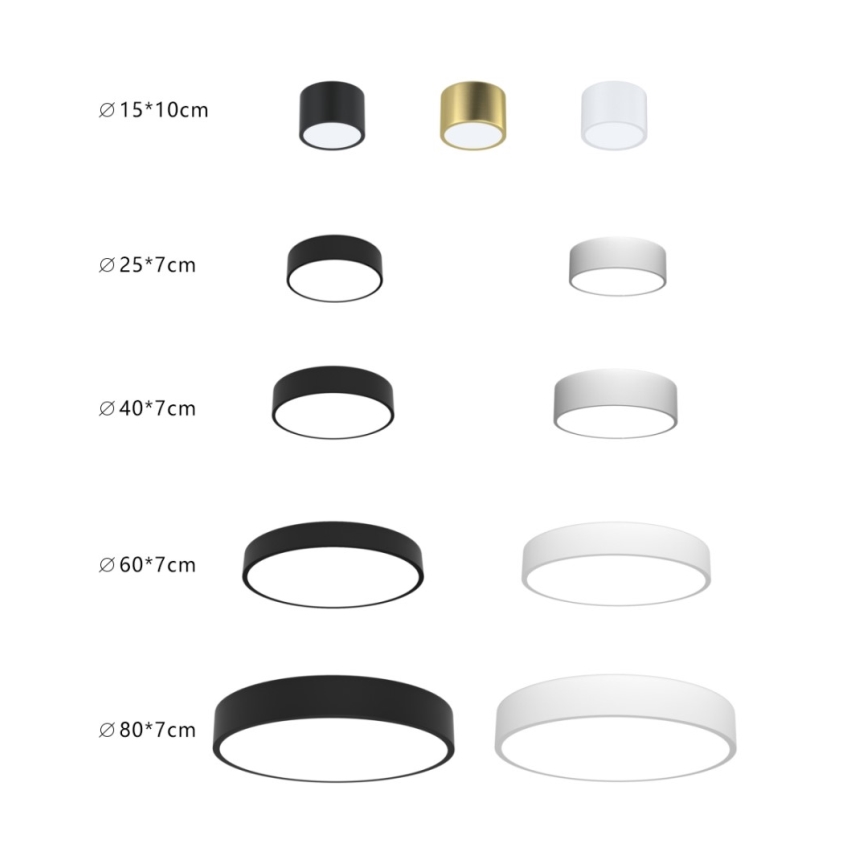 Immax NEO 07201L - LED dimmelhető mennyezeti lámpa RONDATE LED/28W/230V fekete Tuya + távirányító