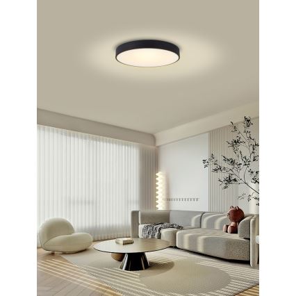 Immax NEO 07202L - LED Dimmelhető mennyezeti lámpa RONDATE LED/53W/230V fekete Tuya + távirányítás