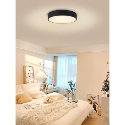 Immax NEO 07202L - LED Dimmelhető mennyezeti lámpa RONDATE LED/53W/230V fekete Tuya + távirányítás