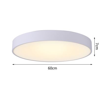 Immax NEO 07206L - LED Dimmelhető mennyezeti lámpa RONDATE LED/53W/230V fehér Tuya + távirányítás