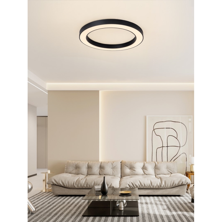 Immax NEO 07210L - LED Dimmelhető mennyezeti lámpa PASTEL LED/68W/230V 95 cm fekete Tuya + távirányítás