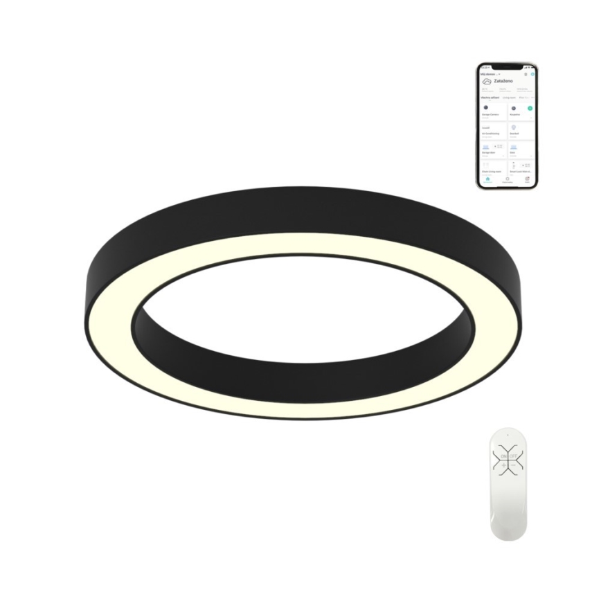 Immax NEO 07210L - LED Dimmelhető mennyezeti lámpa PASTEL LED/68W/230V 95 cm fekete Tuya + távirányítás