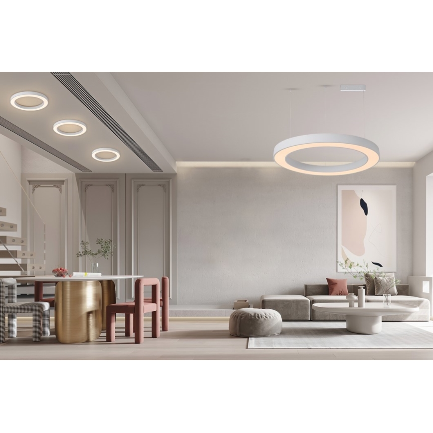 Immax NEO 07212L - LED Dimmelhető lámpa PASTEL LED/53W/230V fehér Tuya + távirányítás