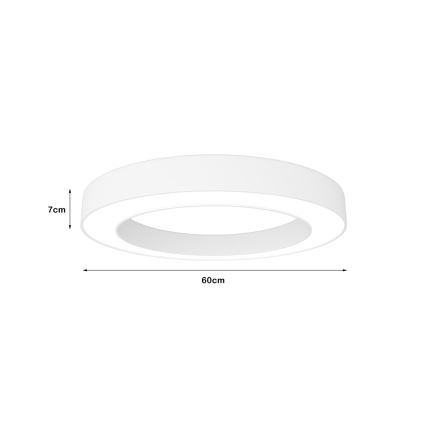 Immax NEO 07212L - LED Dimmelhető lámpa PASTEL LED/53W/230V fehér Tuya + távirányítás