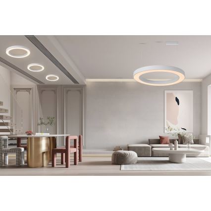 Immax NEO 07213L - LED Dimmelhető mennyezeti lámpa PASTEL LED/68W/230V 95 cm fehér Tuya + távirányítás